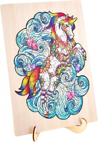 GRAFIX puzzle konturowe jednorożec, 130 elementów