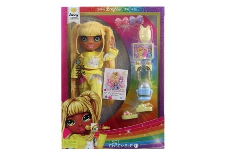 Rainbow High Junior Fashion lalka w piżamie - Sunny Madison
