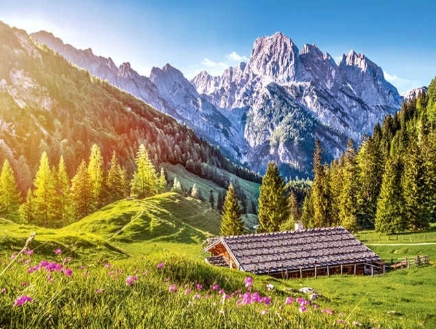 Puzzle 500 elementów – Lato w Alpach CASTORLAND