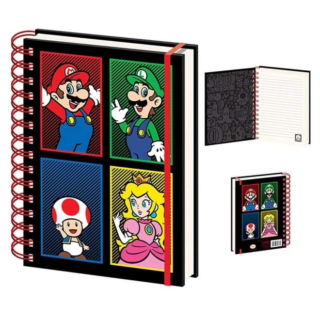 Notatnik w kółkach Super Mario (4 kolory)