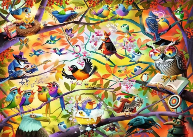 RAVENSBURGER Puzzle Zajęci ptaki 1000 elementów