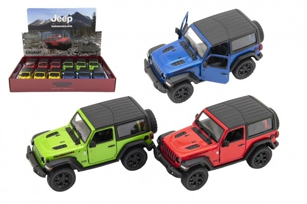 Metalowy samochodzik Kinsmart Jeep Wrangler 2018 na napęd zwrotny 12,5cm