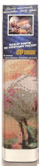 Norimpex malowanie diamentowe Różowe flamingi 30x40 cm