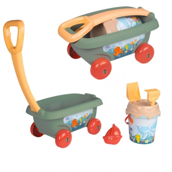Wózek z dodatkami do piasku Smoby