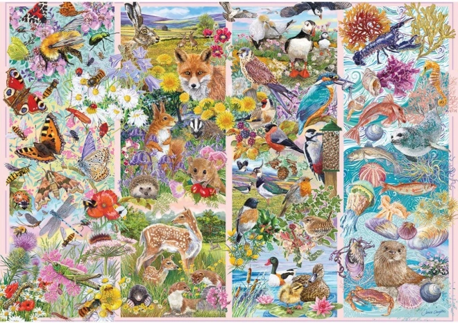 Puzzle Ciekawskie stworzenia 500 elementów