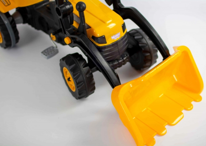 Dziecięcy traktor na pedały z przednią ładowarką