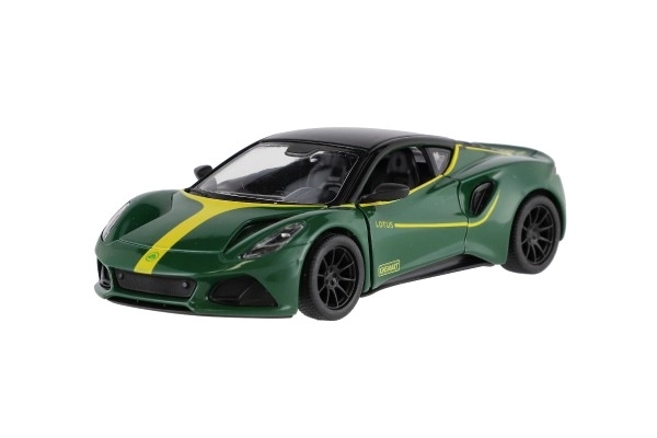Auto Kinsmart Lotus Emira 1:38 metal/plast 12,5cm 3 kolory na napęd wsteczny 12szt w pudełku