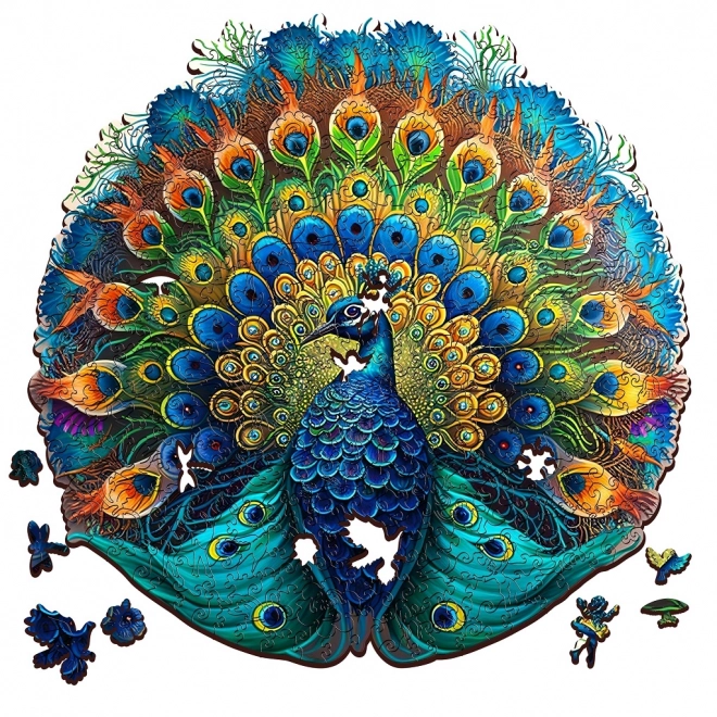 EscapeWelt Drewniane puzzle luminescencyjne Paw 200 elementów