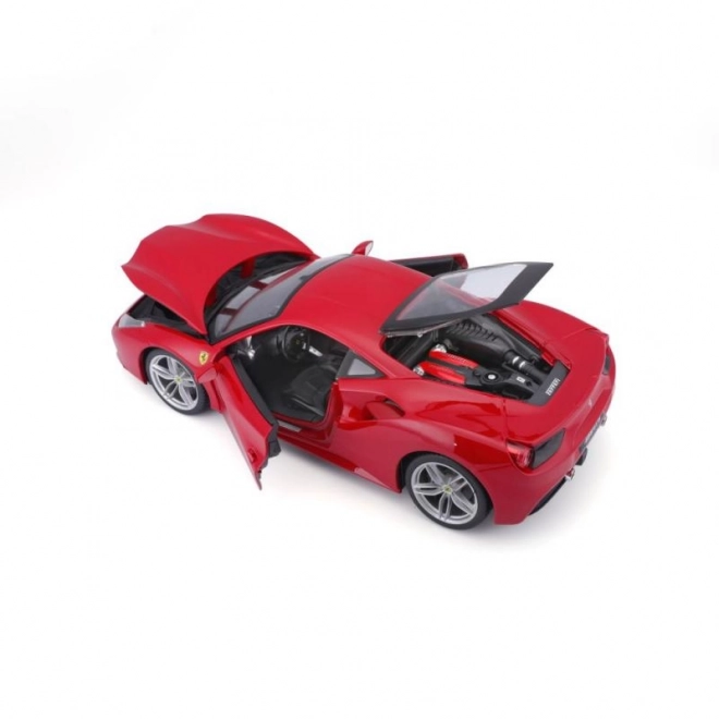 Metalowy samochód Ferrari 488 GTB czerwony