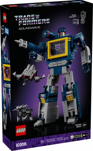 Lego Icons Transformers: Soundwave – kolekcjonerski model dla dorosłych