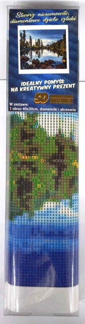 Diamentowe malowanie Spokojne Jezioro 30x40 cm