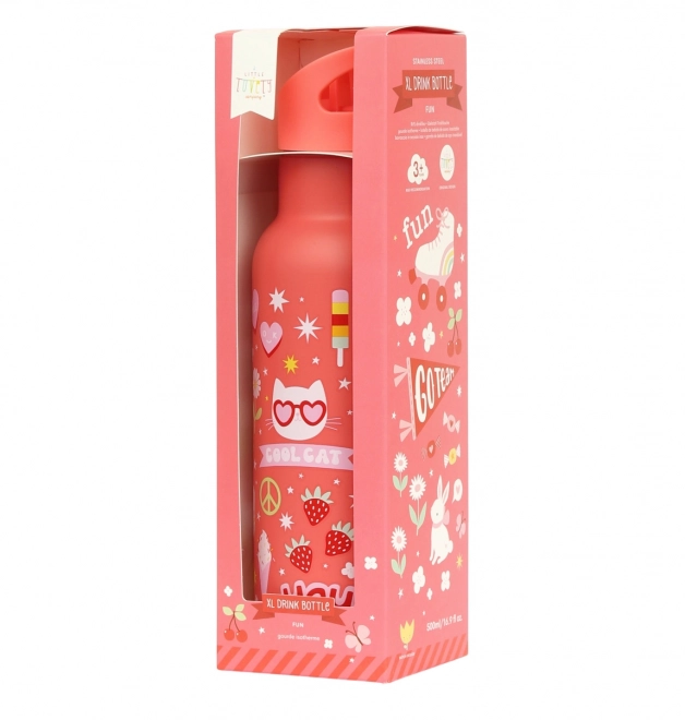 A Little Lovely Company Butelka na napoje ze stali nierdzewnej 500 ml