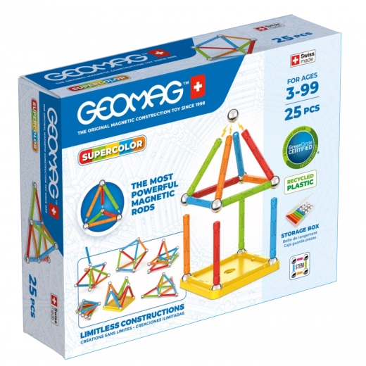 Geomag Supercolor magnetyczna układanka 25 elementów