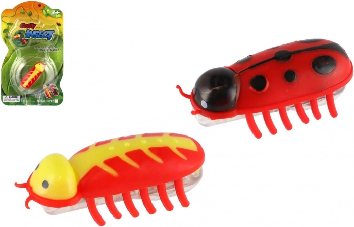 Interaktywny pełzający żuczek na baterię, plastikowy, 4,5 cm