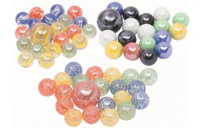 Szklane kulki Marbles 21 szt. - Marmurowe kulki