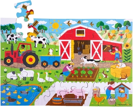 Puzzle podłogowe Farma 48 elementów