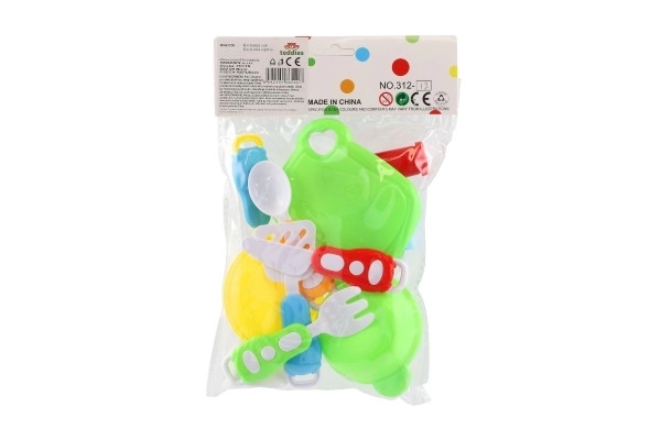 Zestaw naczyń plastikowych w torebce 18,5x26x6cm