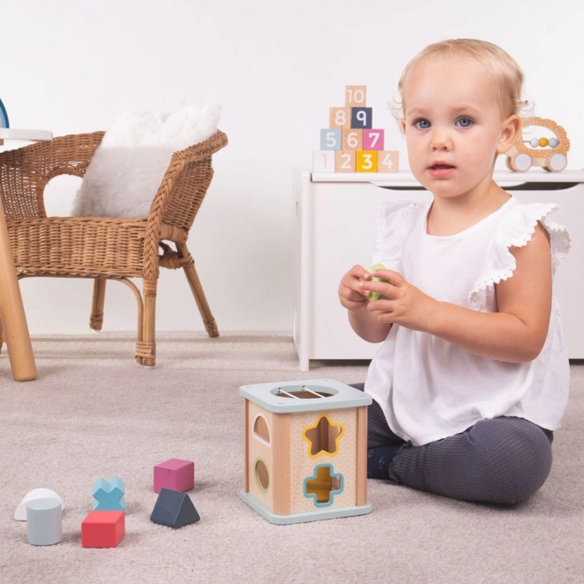 Bigjigs Toys Kostka motoryczna niebieska
