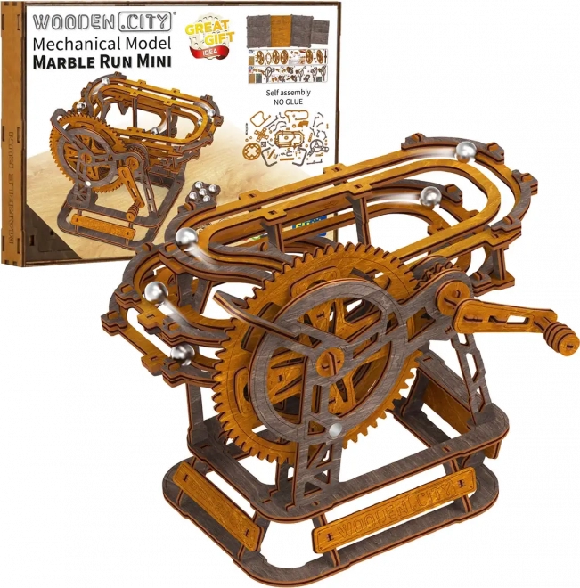Drewniana 3D puzzle Tor kulowy Mini od Wooden City