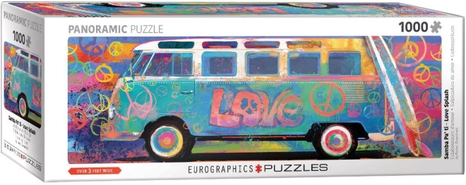 Panoramiczne puzzle Kolorowy Volkswagen