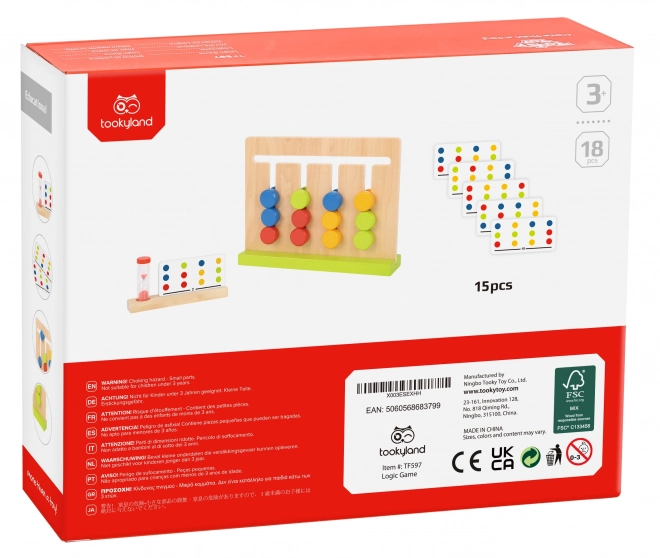 Logiczna gra układanie kolorowe TOOKY TOY