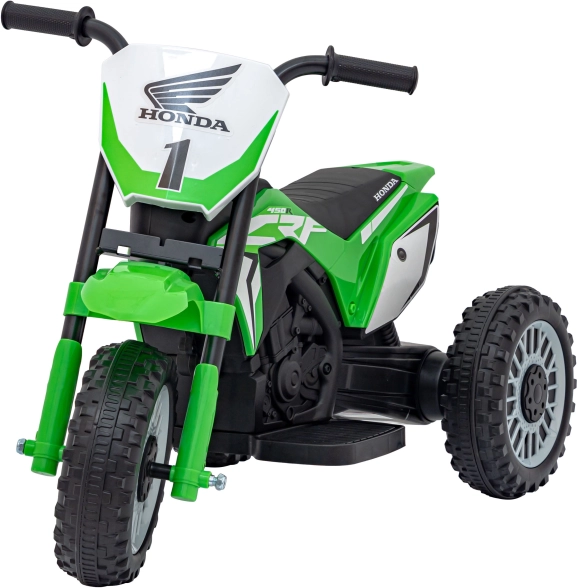 Dziecięcy motocykl elektryczny Honda CRF 450R na 3 kołach – Zielony