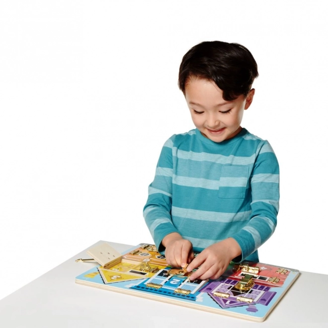 Zamki i tablica bezpieczeństwa Melissa and Doug
