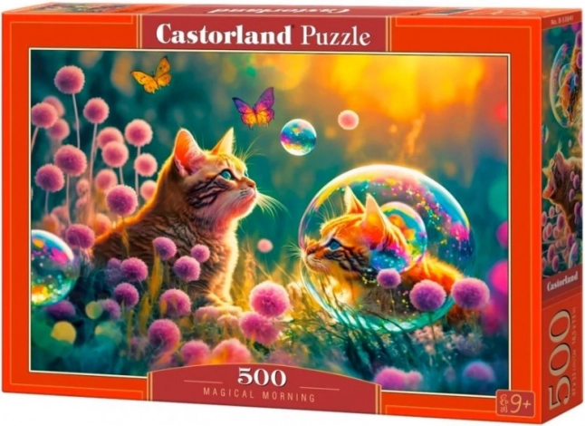 Puzzle 500 elementów Magical Morning z kotami