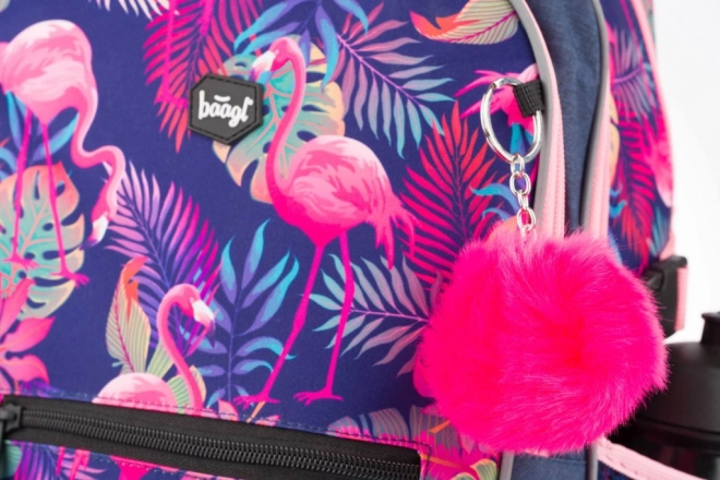 BAAGL Plecak szkolny Flamingo