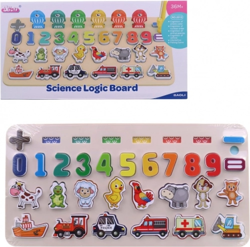 Naukowe Puzzle Liczby i Zwierzęta