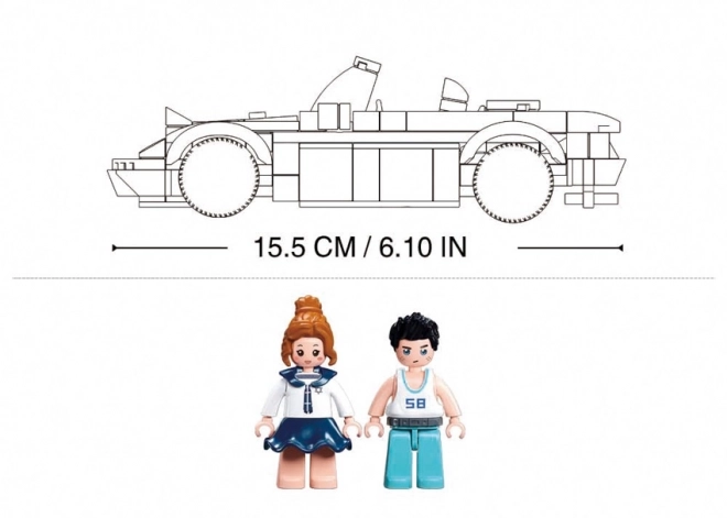 Model Sluban Klocki sportowy samochód
