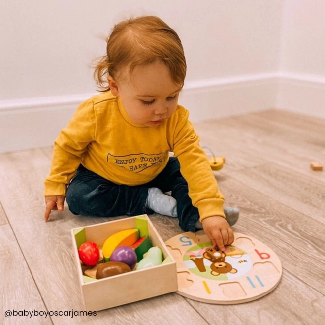 Skrzynka z owocami Drewniane zabawki Bigjigs Toys