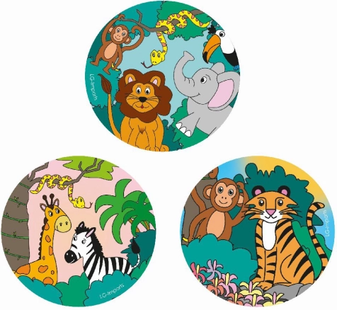 Notesik z motywem dzikich zwierząt (safari) – 8 cm, 30 kartek