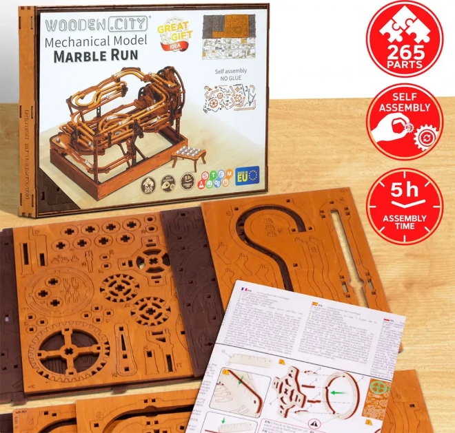 WOODEN CITY 3D drewniane puzzle Kulodrom 265 części