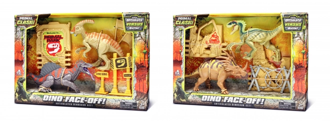 Primal Clash! Bitwa dinozaurów 17 cm zestaw