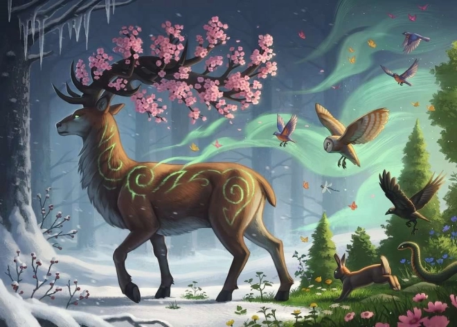 Puzzle 1000 elementów Wiosenny Jeleń