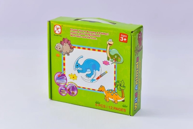 Mac Toys Puzzle Dinozaury z Malowaniem Wodnym