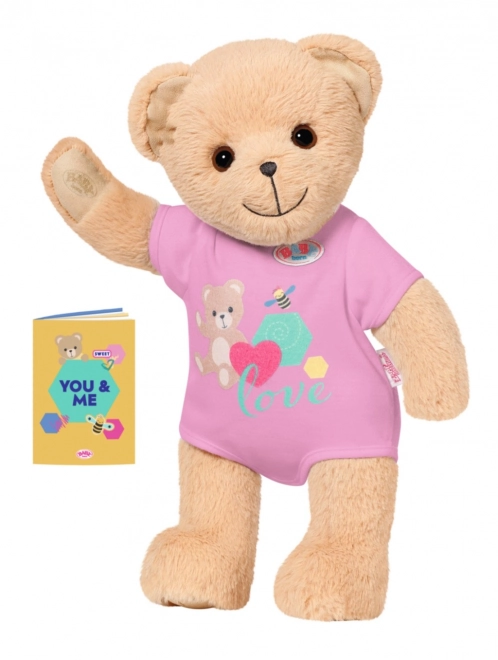 Miś BABY born, różowe ubranko