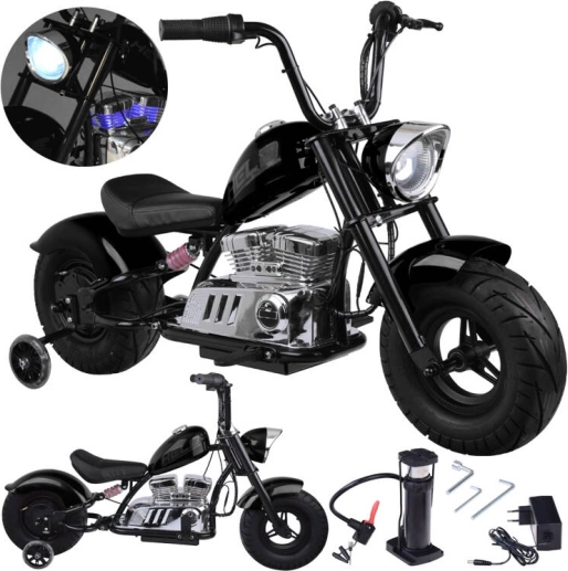 Elektryczny dziecięcy chopper na baterię z manetką gazu, 24 V, do 80 kg