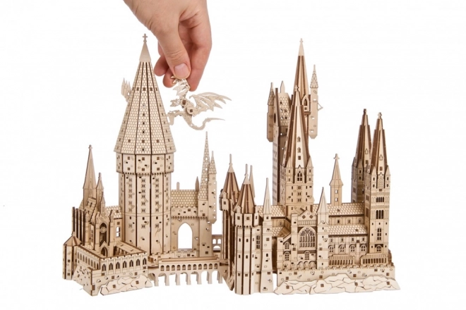 Ugears 3D drewniane mechaniczne puzzle Zamek Hogwart, Harry Potter
