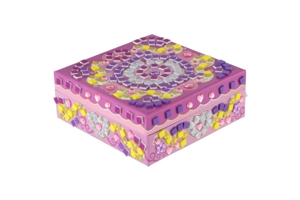 Kreatywny zestaw szkatułki z mozaiką z dodatkami w pudełku 21x18x5,5cm