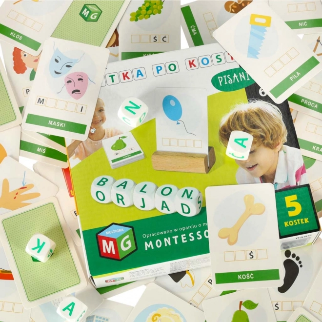 Gra Kostka po kostce - pisanie 4 kostki