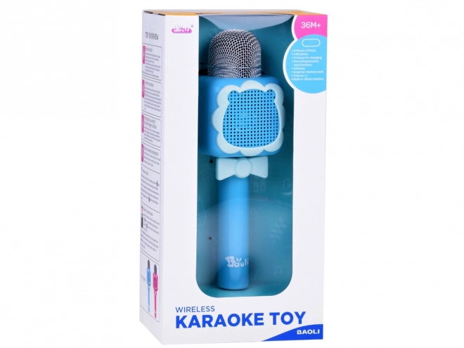 Bezprzewodowy mikrofon dla dzieci zabawa karaoke – Różowy