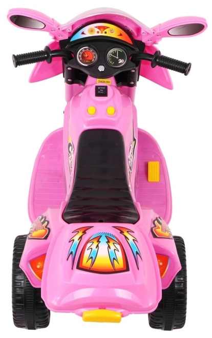 Trójkołowiec BJX-088 motocykl elektryczny + dźwięki + światła – Różowy