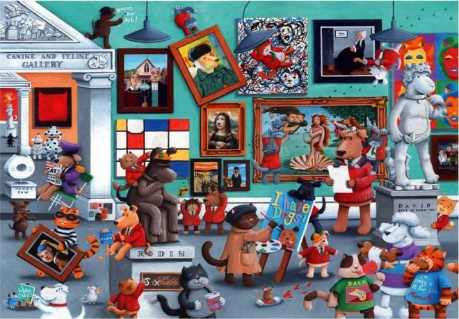 Puzzle ANATOLIAN kocich i psich artystów 260 elementów