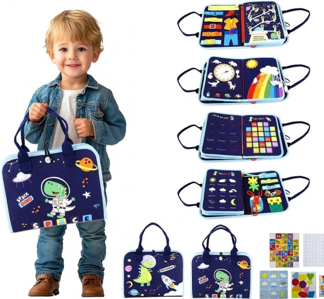 Sensoryczna busy book kosmos 2Kids Toys