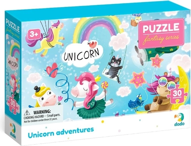Puzzle Przygody jednorożców 30 elementów