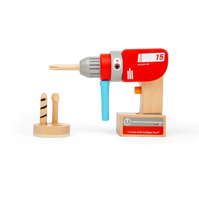 Bigjigs Toys Drewniana wiertarka
