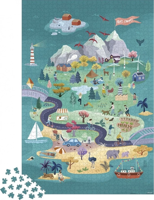 Puzzle Wycieczka na wyspę Harmony 1500 elementów