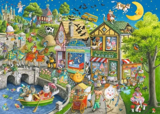 Puzzle Ravensburger Mother Gooseville 1000 elementów